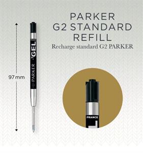BLISTER REFILL PARKER GEL NERO PUNTA FINE 0.5     2020762