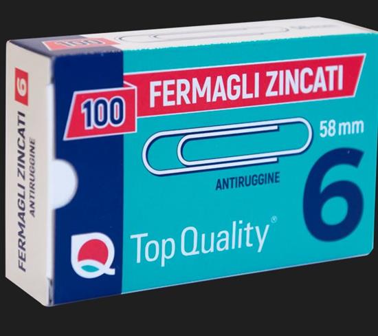 FERMAGLI ZINCATI N.6 58MM TOPQUALITY 2105