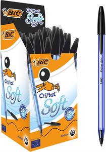 BIC CRISTAL SOFT PENNE NERA A SFERA     951433