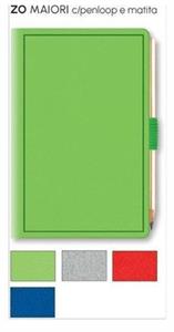AGENDA BIGIORNALIERA COLOMBIA C/MATITA 6.5X10CM  110ZO ASS.
