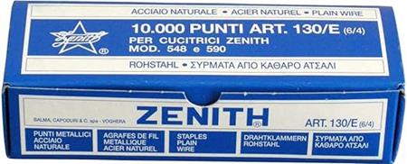 PUNTI METALLICI 130/E ZENITH CUCITRICI 10 CONF.1000 PUNTI