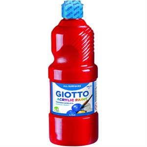 TEMPERA ACRILICA ROSSO 500ML GIOTTO 533708