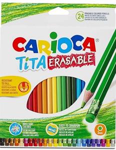 CARIOCA TITA PASTELLI CON GOMMA DA 24 42938