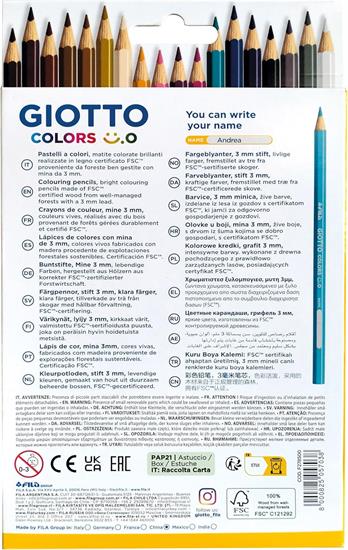 GIOTTO ASTUCCIO 36 MATITE COLORATE COLORS 3.0     278500