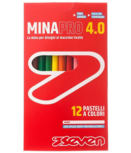 SEVEN SET 12 PASTELLI COLORATI MINA PRO 4.0  900102363