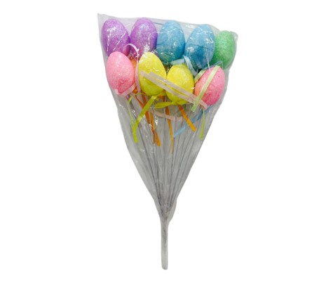 SPILLONE UOVA GLITTER 12PZ DUE ESSE