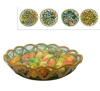 CESTINO CON OVETTI POLISTIROLO 50PZ 1,8CM ASS. DUE ESSE