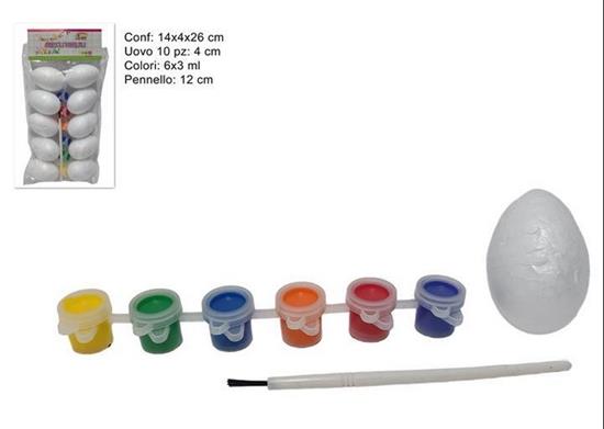 UOVA PASQUA CON COLORI E PENNELLO