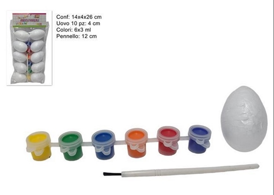 UOVA PASQUA CON COLORI E PENNELLO