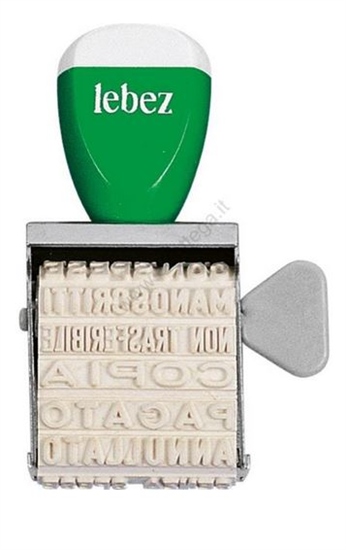 TIMBRO POLINOME 14 DICITURE LEBEZ  0174