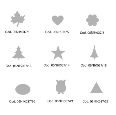 FUSTELLA CUORE MM.76 NIKOFFICE 05NIK037/7
