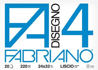 ALBUM BLOCCO F4 LISCIO 24X33 20FF 220GR  05200597