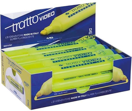 EVIDENZIATORE TRATTO GIALLO 12PZ    830201
